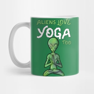 Cute Yoga Alien Mug